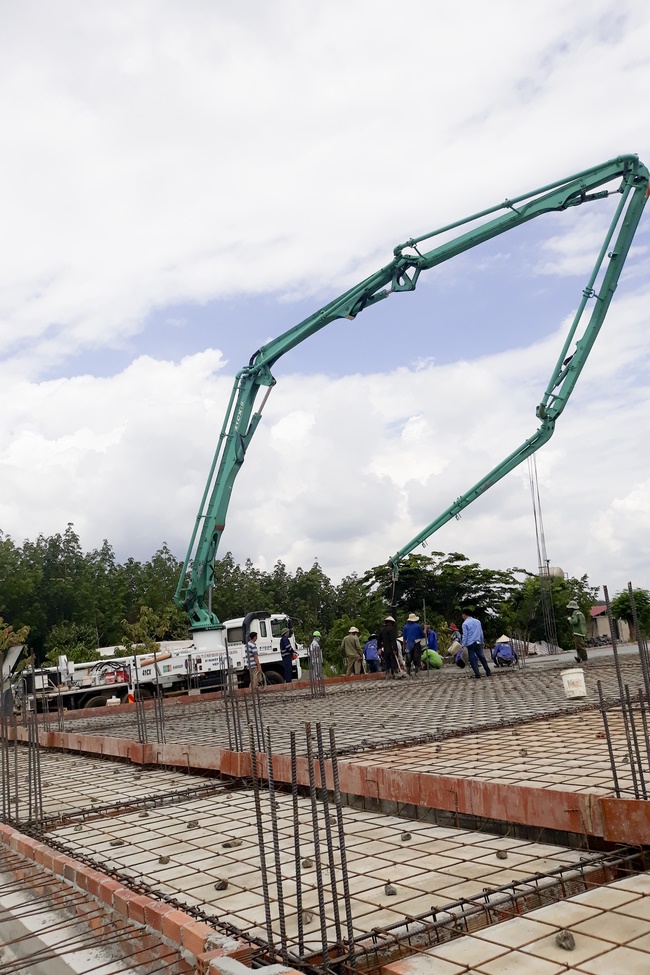 Beginning to build the main hall of Dang Phap Pagoda, Binh Phuoc.