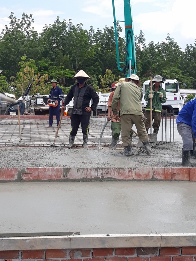 Beginning to build the main hall of Dang Phap Pagoda, Binh Phuoc.