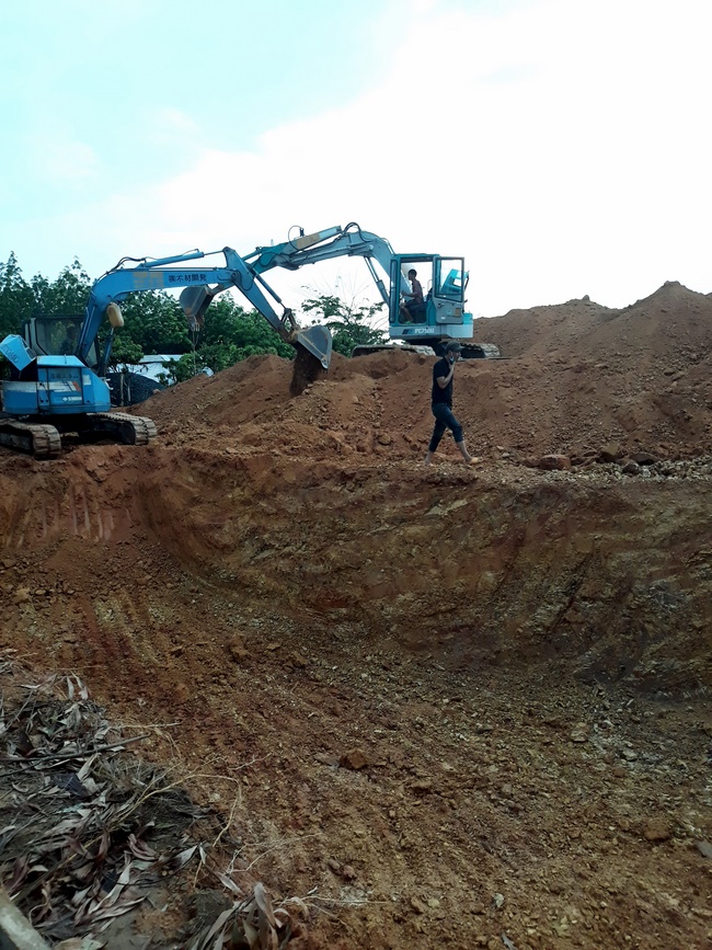 Beginning to build the main hall of Dang Phap Pagoda, Binh Phuoc.
