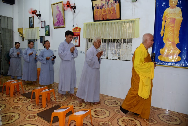 Repentant Ceremony at Minh Chat  ashram in Can Tho