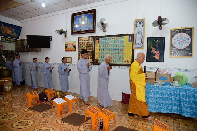Repentant Ceremony at Minh Chat  ashram in Can Tho