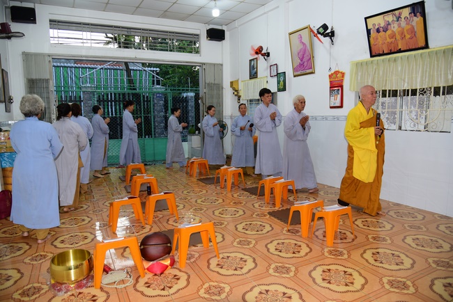 Repentant Ceremony at Minh Chat  ashram in Can Tho