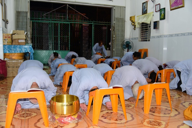 Repentant Ceremony at Minh Chat  ashram in Can Tho