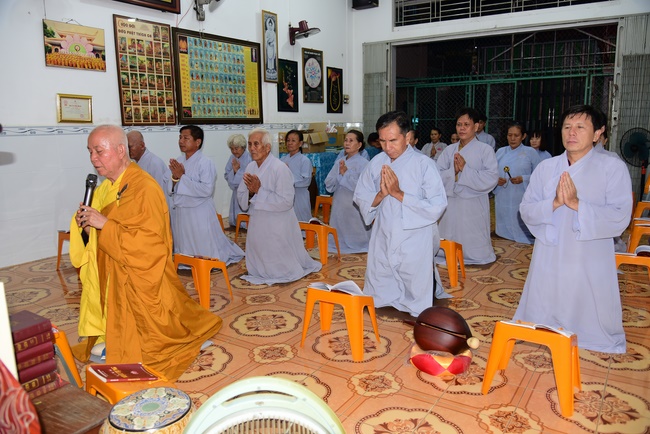 Repentant Ceremony at Minh Chat  ashram in Can Tho