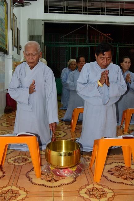 Repentant Ceremony at Minh Chat  ashram in Can Tho