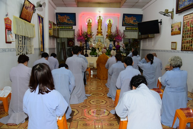 Repentant Ceremony at Minh Chat  ashram in Can Tho