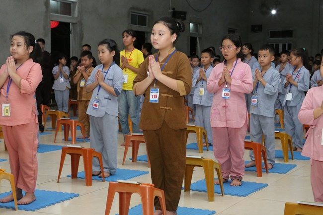 Ngày nhập khóa - Khóa tu mùa hè thiếu nhi chùa Đống Cao