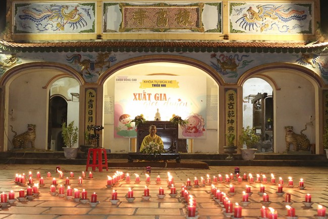 The 4th Day of Summer Retreat for Children in Dong Cao pagoda