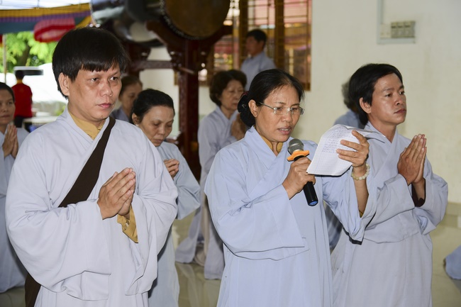 Offering Three Jewels at Dang Phap Pagoda, Binh Phuoc.