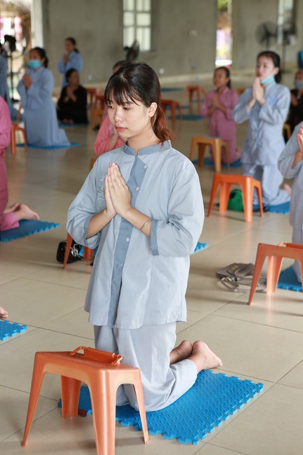 The ceremony of refuge on the Three Jewels at Dong Cao Pagoda - Thanh Hoa