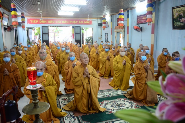 BTS GHPGVN huyện Hóc Môn tổ chức lễ Tự tứ tại chùa Quang Thọ