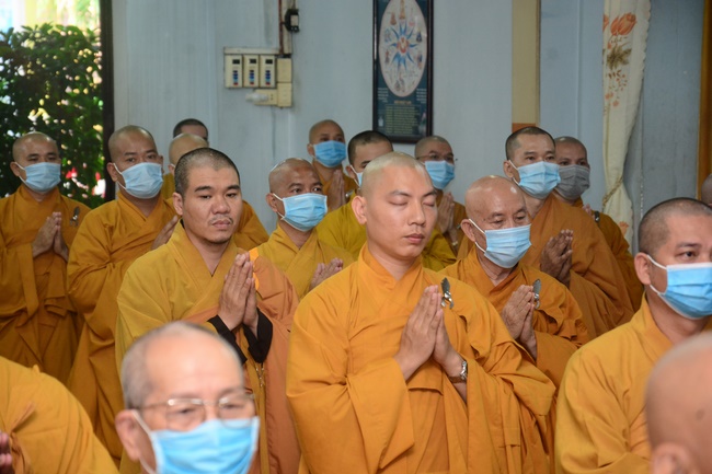 BTS GHPGVN huyện Hóc Môn tổ chức lễ Tự tứ tại chùa Quang Thọ