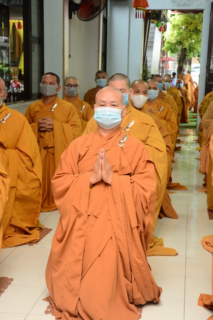 BTS GHPGVN huyện Hóc Môn tổ chức lễ Tự tứ tại chùa Quang Thọ