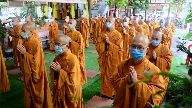 BTS GHPGVN huyện Hóc Môn tổ chức lễ Tự tứ tại chùa Quang Thọ