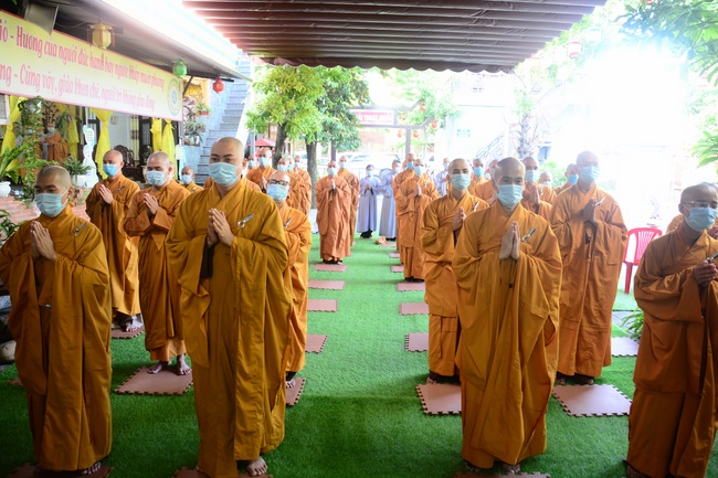 BTS GHPGVN huyện Hóc Môn tổ chức lễ Tự tứ tại chùa Quang Thọ