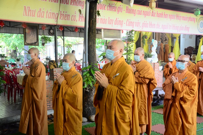 BTS GHPGVN huyện Hóc Môn tổ chức lễ Tự tứ tại chùa Quang Thọ