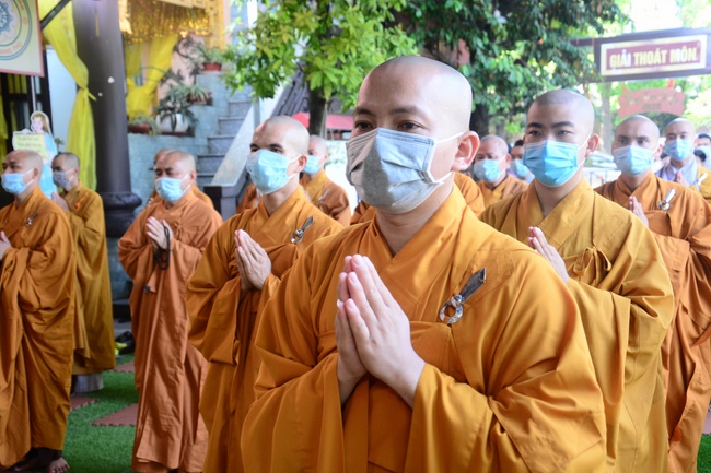 BTS GHPGVN huyện Hóc Môn tổ chức lễ Tự tứ tại chùa Quang Thọ