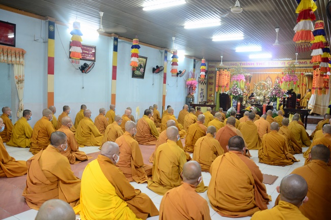 BTS GHPGVN huyện Hóc Môn tổ chức lễ Tự tứ tại chùa Quang Thọ