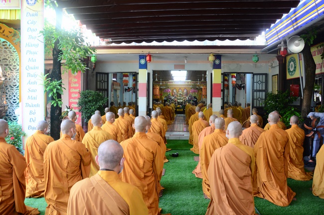 BTS GHPGVN huyện Hóc Môn tổ chức lễ Tự tứ tại chùa Quang Thọ