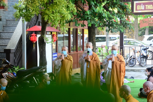 BTS GHPGVN huyện Hóc Môn tổ chức lễ Tự tứ tại chùa Quang Thọ