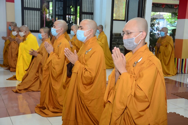 BTS GHPGVN huyện Hóc Môn tổ chức lễ Tự tứ tại chùa Quang Thọ