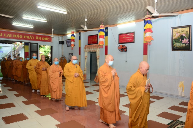 BTS GHPGVN huyện Hóc Môn tổ chức lễ Tự tứ tại chùa Quang Thọ