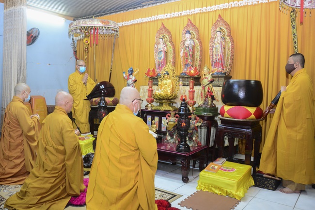 BTS GHPGVN huyện Hóc Môn tổ chức lễ Tự tứ tại chùa Quang Thọ