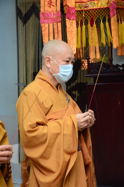 BTS GHPGVN huyện Hóc Môn tổ chức lễ Tự tứ tại chùa Quang Thọ