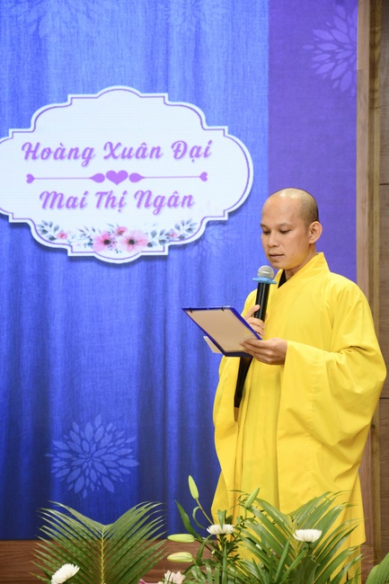 The Wedding Ceremony at the pagoda