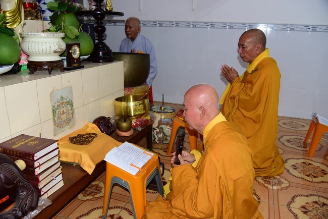 Repentant Ceremony at Minh Chat  ashram in Can Tho