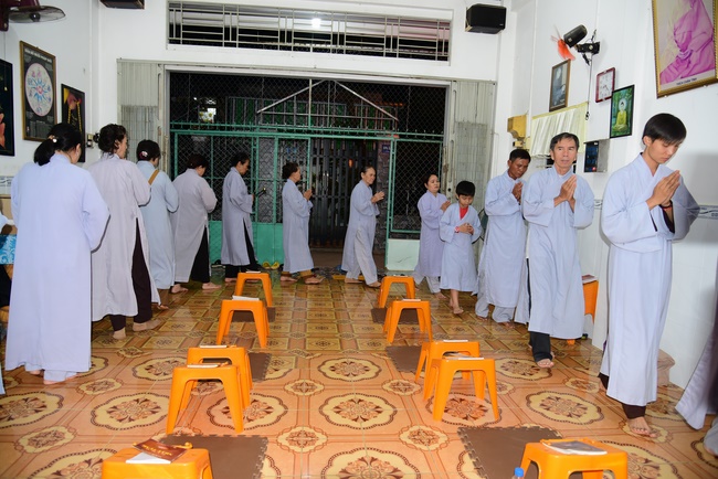 Repentant Ceremony at Minh Chat  ashram in Can Tho