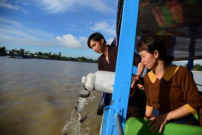 Repentant Ceremony at Minh Chat  ashram in Can Tho