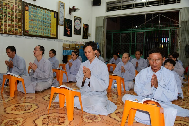 Repentant Ceremony at Minh Chat  ashram in Can Tho