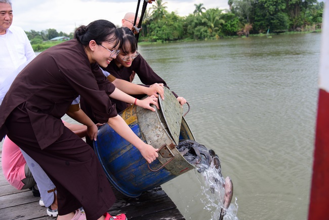 Freeing creatures at Ba Lua port in Cu Chi