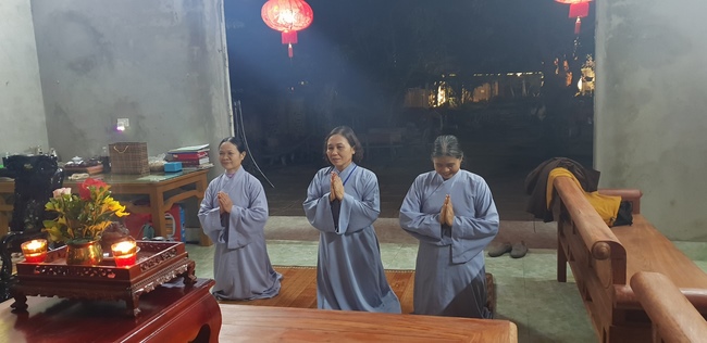 The 6th Retreat I have returned at  Dong Cao Pagoda, Thanh Hoa, Dong Cao