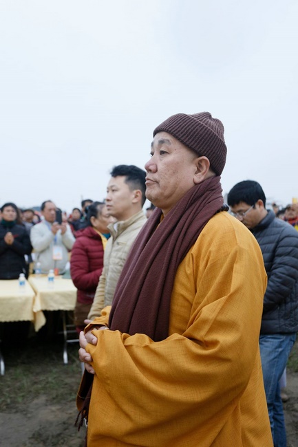 The inauguration ceremony of Buddha Shakyamuni statue 42m at Phuc Lac pagoda, Nghe An