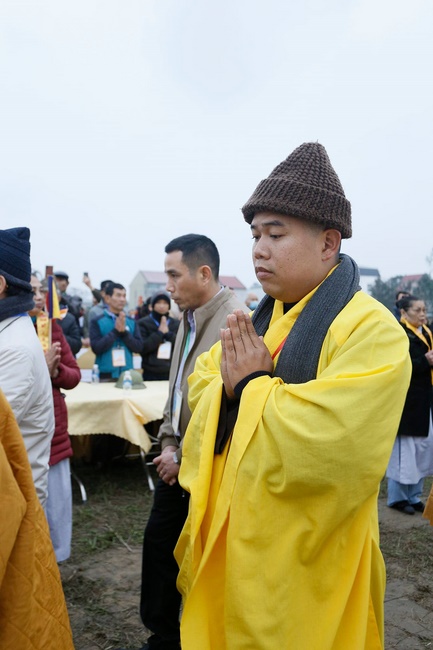 The inauguration ceremony of Buddha Shakyamuni statue 42m at Phuc Lac pagoda, Nghe An
