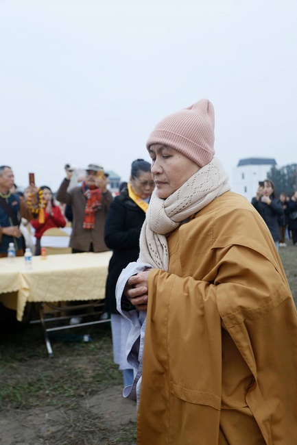 The inauguration ceremony of Buddha Shakyamuni statue 42m at Phuc Lac pagoda, Nghe An