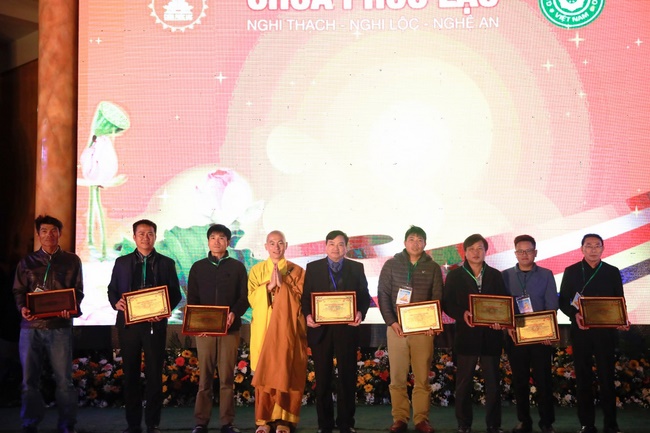 The inauguration ceremony of Buddha Shakyamuni statue 42m at Phuc Lac pagoda, Nghe An