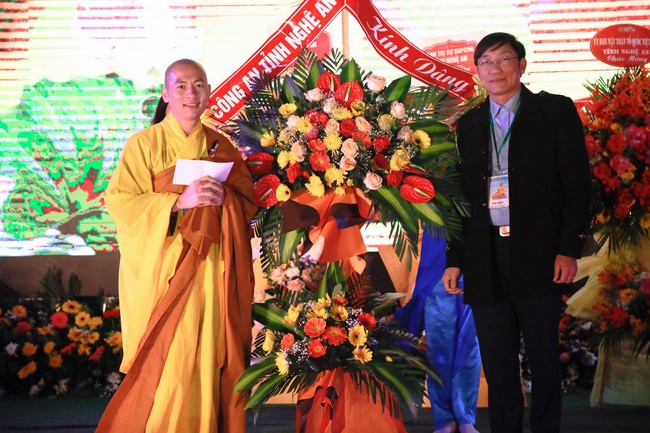 The inauguration ceremony of Buddha Shakyamuni statue 42m at Phuc Lac pagoda, Nghe An