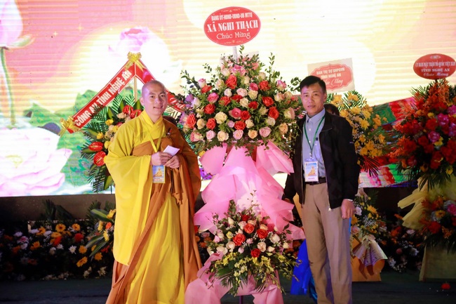The inauguration ceremony of Buddha Shakyamuni statue 42m at Phuc Lac pagoda, Nghe An
