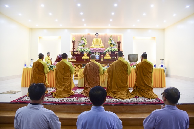 Three-Jewel  Refuge Ceremony at Tay Khanh Pagoda in Thai Binh