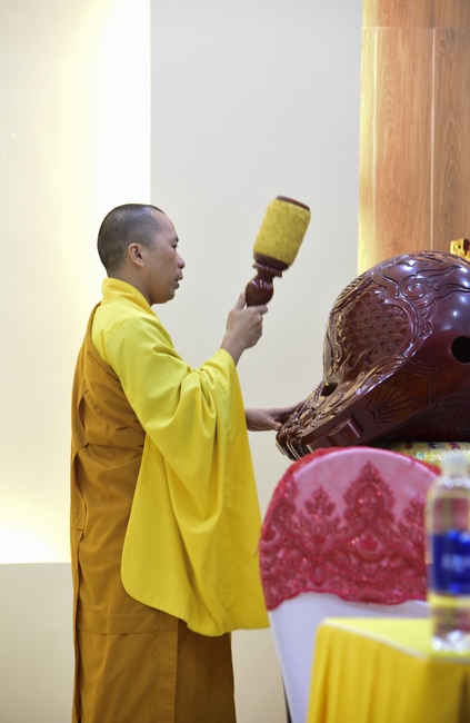 Three-Jewel  Refuge Ceremony at Tay Khanh Pagoda in Thai Binh