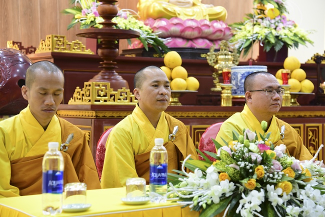 Three-Jewel  Refuge Ceremony at Tay Khanh Pagoda in Thai Binh