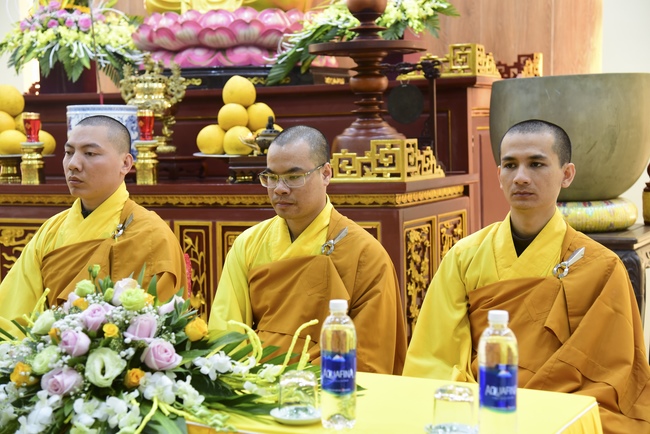 Three-Jewel  Refuge Ceremony at Tay Khanh Pagoda in Thai Binh