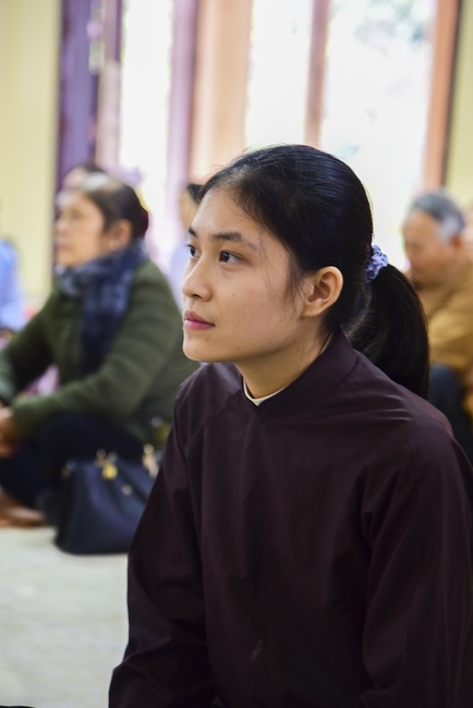 Three-Jewel  Refuge Ceremony at Tay Khanh Pagoda in Thai Binh