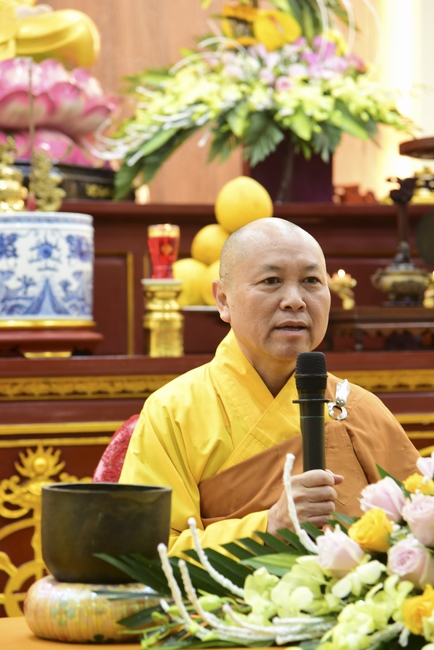 Three-Jewel  Refuge Ceremony at Tay Khanh Pagoda in Thai Binh