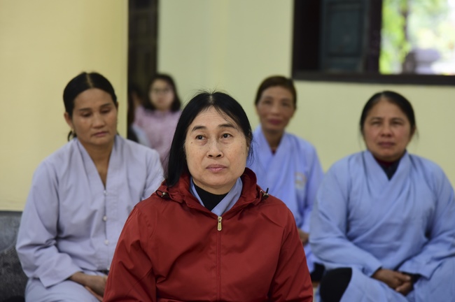 Three-Jewel  Refuge Ceremony at Tay Khanh Pagoda in Thai Binh