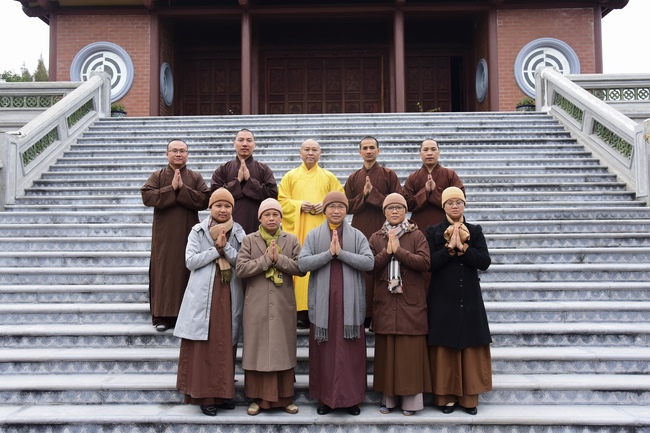 Three-Jewel  Refuge Ceremony at Tay Khanh Pagoda in Thai Binh