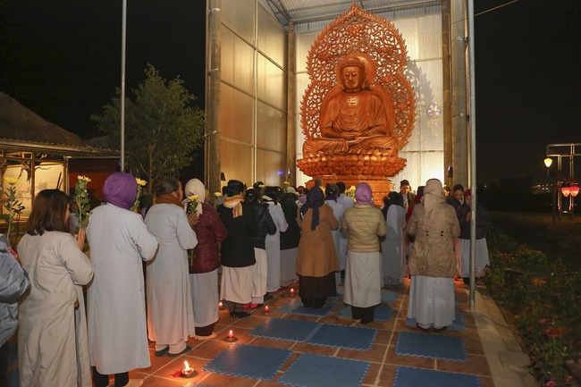 Dong Cao pagoda celebrating achievement enlightenment of Bodhisattva Siddhartha